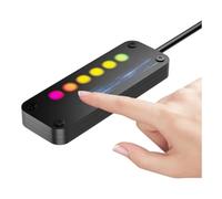 Gvvsjgdbis PC Power Control Touch Sliding Control PC Power Desktop Computer External Power SW Power LED on Off with 4M Cables Easy Install