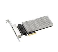 Gvvsjgdbis PCIE 4-Port 2.5G Diskless Network Card, Gigabit Wired Network Port, ESXi Diskless PXE Startup(B)