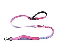 Gvvsjgdbis Pet Dog Explosion-Proof Leash Pet Leash Waist Crossbody Free Hands Dog Leash Pink Gradient