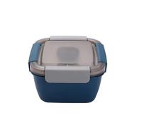 Gvvsjgdbis Plastic Lunch Box Lunch Box with Fork Sauce Box, Microwaveable Picnic Box Salad Fruit Preservation-C