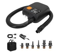 Gvvsjgdbis Portable Rechargeable Electric Paddle Board Pump, with LED Flashlight, 8000mAh Battery,for Paddle Boards, Kayaks