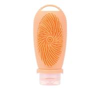 Gvvsjgdbis Portable Silicone Travel Bottles with Cleansing Brush - Refillable Shampoo and Lotion Containers, G