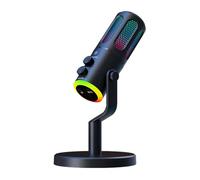 Gvvsjgdbis Professional Gaming Microphone with Stand RGB USB Wired Condenser Mic for PC Laptop Streaming Podcast Karaoke