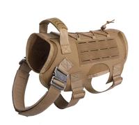 Gvvsjgdbis Spring and Summer Dog Clothes Waterproof Dog Vest Universal Outdoor Large Dog Clothes Breathable,Mud Brown,L