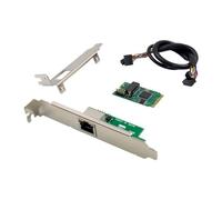 Gvvsjgdbis ST7300 I210AT M.2 B+M Single Port Gigabit Copper LAN Industrial Server Multifunction Utility Network Card Easy Install