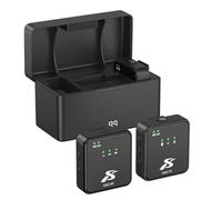 Gvvsjgdbis SX63 One to Two Intelligent Noise Reduction Wireless Lavalier Microphone with Charging Case for Live Radio Recording