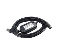 Gvvsjgdbis USBACAB230 for PLC Programming Cable EX ES EH EN Series Cable USB-ACAB230 PLC USB2.0 to RS232 Adapter Black