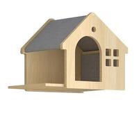 Gvvsjgdbis Villa Cat Bed, Wall-Type Cat Bed, Small Solid Wood Cat Wall Shelf A