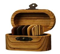 Gvvsjgdbis Wooden Guitar Picks, Wooden Guitar Picks for Electric, Acoustic or Bass Guitar,5-Piece Set