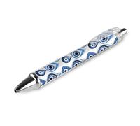 GVYGVY 1 Pcs Black Pens Ballpoint - Abstract Blue Eyes Print 0.5 Mm Pens for Journaling, Fine Ink Ball Point Pen for Writing Office And School Supplies