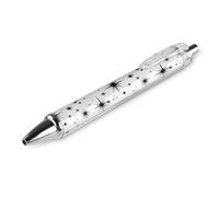 GVYGVY 1 Pcs Black Pens Ballpoint - Cool Black Star Print 0.5 Mm Pens for Journaling, Fine Ink Ball Point Pen for Writing Office And School Supplies