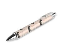 GVYGVY 1 Pcs Black Pens Ballpoint - Cute Star Bat Print 0.5 Mm Pens for Journaling, Fine Ink Ball Point Pen for Writing Office And School Supplies