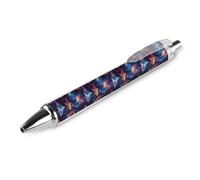 GVYGVY 1 Pcs Black Pens Ballpoint - Fantasy Shark Print 0.5 Mm Pens for Journaling, Fine Ink Ball Point Pen for Writing Office And School Supplies