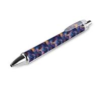 GVYGVY 1 Pcs Black Pens Ballpoint - Fantasy Star Dragon Print 0.5 Mm Pens for Journaling, Fine Ink Ball Point Pen for Writing Office And School Supplies