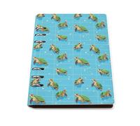 GVYGVY College Ruled Notebooks for School - Cartoon Turtle Cute Print Pu Leather Travel A5 Lined Book Journal for Women Men, 90 Pages, Hardcover Refillable Notebook Paper for Writing Business
