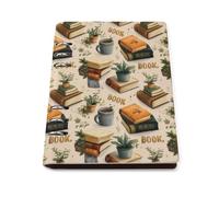 GVYGVY College Ruled Notebooks for School - Coffee Book Print Pu Leather Travel A5 Lined Book Journal for Women Men, 90 Pages, Hardcover Refillable Notebook Paper for Writing Business
