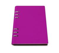 GVYGVY College Ruled Notebooks for School - Dark-Pink Print Pu Leather Travel A5 Lined Book Journal for Women Men, 90 Pages, Hardcover Refillable Notebook Paper for Writing Business
