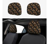 GVYGVY Headrest Covers for Cars Accessories Interior for Women Men 2Pcs - Steampunk Tiger Print Head Rest Cover for Car Decor, Headrest Cover for Car Decorations Interior