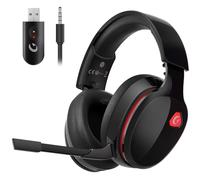 Gvyugke 2.4GHz Wireless Gaming Headset for PC, PS5, Mac, Switch, Bluetooth Wireless Gaming Headphones with Detachable Noise Cancelling Microphone, 3.5mm Cable Mode for Xbox Series