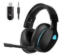 Gvyugke 2.4GHz Wireless Gaming Headset for PC, PS5, Mac, Switch, Bluetooth Wireless Gaming Headphones with Detachable Noise Cancelling Microphone, 3.5mm Cable Mode for Xbox Series