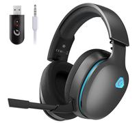 Gvyugke 7.1 Wireless Gaming Headset, 7.1 Surround Sound, 2.4GHz Gaming Headset for PS5, PC, Mac, Bluetooth 5.4 Gaming Headst with Detachable Mic, 3.5mm Wired Mode for Xbox Series