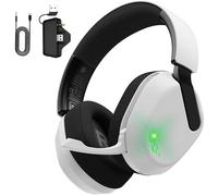 Gvyugke Wireless Gaming Headset for Xbox Series X or S, Xbox One, PS5, PS4, PC and Mobile - Xbox Headset with 2.4GHz USB & Type-C Ultra Stable Gaming Headphones, Flip Microphone(White)