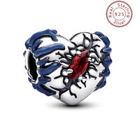 (GW-3) 2025 "Stranger Things" themed charms, including hearts, stars, "RUN" colorful beads, etc., paired with a snake chain bracelet, full of personality