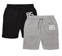 GW CLASSY OUTFIT 2 Pack Boys Shorts Fleece Shorts Kids Summer Shorts Boys Running Shorts with Pockets 5-13 Years