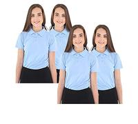 GW CLASSY OUTFIT Boys Girls Polo Uniform T Shirts 1X 2X 3X 4X 6X Kids T-Shirts School wear Shirts Tee Short Sleeve PE Top Gym Tops 4-12 Years (4X Girls Sky Blue, 5-6 Years)