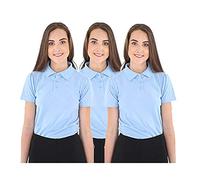 GW CLASSY OUTFIT Boys Girls Polo Uniform T Shirts 1X 2X 3X 4X 6X Kids T-Shirts School wear Shirts Tee Short Sleeve PE Top Gym Tops 4-12 Years (3X Girls Sky Blue, 4-5 Years)