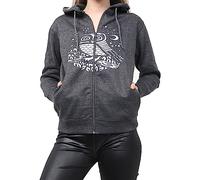 GW CLASSY OUTFIT Kids Girls Boys Zipper Hoodie Unisex Fleece Zipper Top Jacket PE School Sweat Hoodie Casual Fashion UK Size 4-13 Years (9-10 Years, Owl Charcoal)