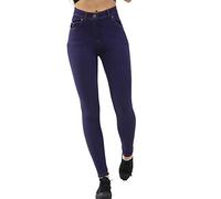 GW CLASSY OUTFIT Women Ladies Plain Skinny Jeggings Stretch Jeans Denim Look Pant Leggings Trouser UK Size 8-16 (8-10, Navy-Jeggings)