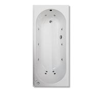 GW Interiors Standard 1700 x 700mm Whirlpool Bath With ECO 12 Jet Spa System