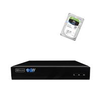 GW Security 8 Channel 12MP 6K NVR Video Recorder Alone, Pre-Installed 2TB Hard Drive (GW42-4208P 2T)