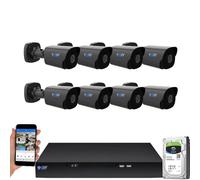 GW Security Inc 1080P HD-CVI 16 Channel Video Security Camera System - Twelve 2MP Weatherproof 2.8-12mm Varifocal Zoom Dome Cameras, 30-IR LED 80ft Night Vision, Long Distance Transmit Range (984ft), Pre-Installed 4TB HDD