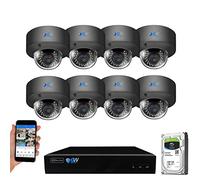GW Security Inc Gw Security Autofocus Ip Camera System, 8 Channel H.265 4K 8Mp Nvr, 4 X 5Mp Hd 1920P Bullet Poe Security Camera 4X Optical Motorized Zoom Outdoor Indoor