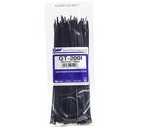 GW Wiring Products, Cable Tie 202 x 3,6 mm, Black, 1000 pcs, GT-200IB, Set of 1000 Pieces