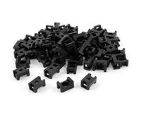 GW Wiring Products, Saddle Tie Mount 14.9 x 9.5 x 6.9 mm, Black, 100 pcs, GSM-2BC, Set of 100 Pieces