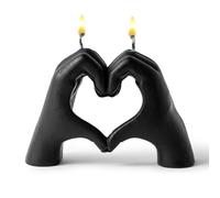 GwaOery Finger Scented Candle Novelty Heart Statue Hands Gesture Candles Love Natural Soy Wax Pine Incense Valentine‘s Day Festival Housewarming Gift for Home Bedroom