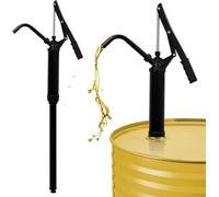 GwaOery Gallon Drum Pump Hand Fuel Pumps for Motor Oil | Lever Action Barrel Pumps with Telescoping Suction Tube Fit 5 to 55 Gallon Drums & Barrels, Heavy Duty Manual Transfer