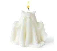 GwaOery Ghost Candle Halloween Ghost Cat Boo Scent Candle White Spooky Candles for Home Bedroom Halloween Party Table Decorations Novelty Candles Festival Gift