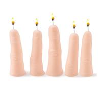 GwaOery Hand Finger Candle Skin Gesture Candles Natural Soy Wax Pine Incense for Home Bedroom Halloween Party Table Decorations Novelty Candles Festival Gift