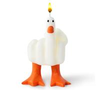 GwaOery Middle Finger Duck Candle Gesture Candles Natural Soy Wax Pine Incense, Funny Middle Finger Duck Statue Decoration for Teen Room, Novelty Festival Housewarming Gift