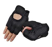 GWAWG 1 Pair Gym Gloves with Wrist Strap Elastic Back Mesh for Full Palm Protection, Lightweight Breathable for Women weightlifting, Home Gym, Cycling, Mountaineering, outdoor sports, Black-S