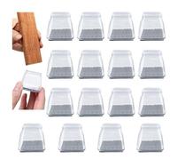 GWAWG 16 PCS Chair Leg Floor Protectors Silicone Chair Leg Caps Chair Leg Protection Covers with Felt Pads for Protecting Hardwood Tile Laminate Floors Furniture No Scratches and No Noise(Large)