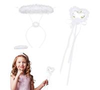 GWAWG 2PCS Sequin Devil Horns Headband and Pitchfork, Demon Cosplay Hair Hoop Accessories Set, for Fun Fancy Dress Parties, Masquerade Carnival Halloween