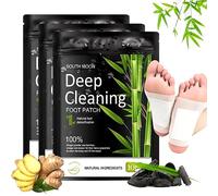 GWAWG 30PCS Detox Foot Patches,Deep Cleansing Detox Foot Pads to Remove Body Toxins with Bamboos and Ginger Powder for Stress Relief, Deep Sleep and Enhance Blood Sleep Aid