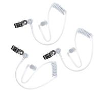 GWAWG 3PCS Replacement Acoustic Tube for 2-Way Radio Audio Headsets,Ear Piece Headset Earpiece Agent Secret Earpiece Costume Prop,Replacement Air Acoustic Tube/Transparent Coil Audio Tube