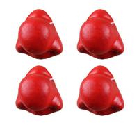 GWAWG 4PCS Red Clown Noses Set, Funny Ball Nose for Costume Parties, Circus Performances Halloween Cosplay, Perfect Comedy Prop for Clowns, Jokers and Event Entertainers