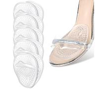 GWAWG 5 Pairs Premium Silicone Ball of Foot Cushions,Anti Slip High Heel Cushion Inserts,Ballotte high Heel Cushion Inserts,High Heel Inserts,Ballotte Metatarsal Pads for Women Man